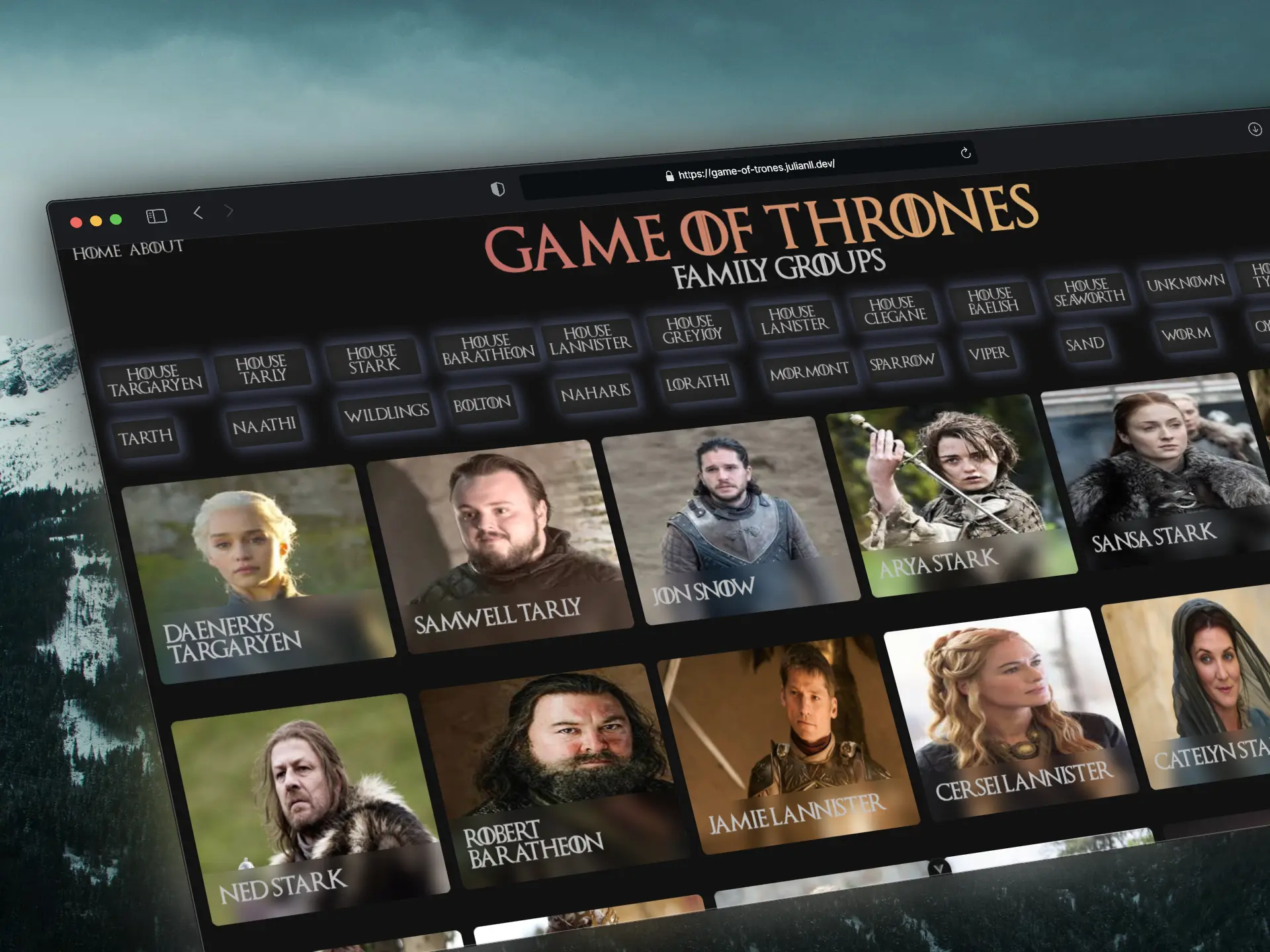 Game of Thrones - Lista de personajes